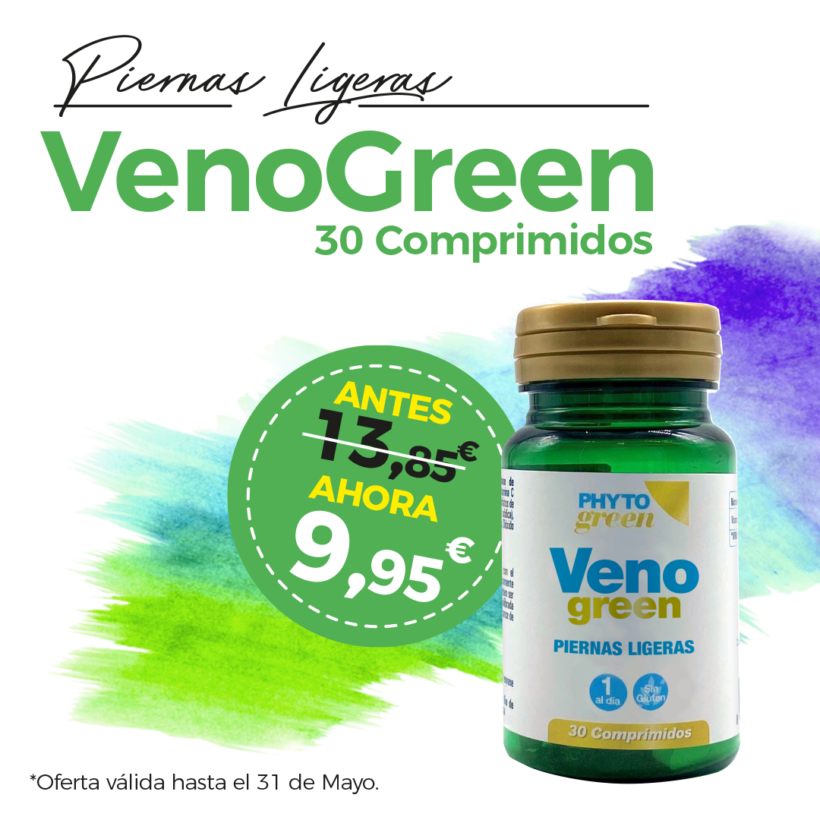 Oferta Mayo: Venogreen 30comprimidos por solo 9.95€! Piernas ligeras! Oferta Mayo: Venogreen 30comprimidos por solo 9.95€! Piernas ligeras!