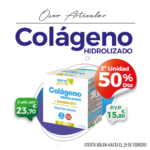 OFERTA FEBRERO: Por la compra de un Colágeno Hidrolizado + Coenzima Q10, 20 sobres, la segunda unidad al 50%! Cuida tu cuerpol!